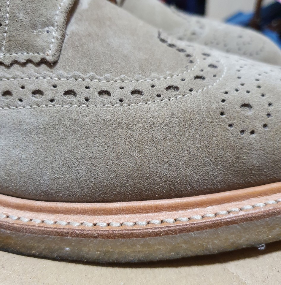 Sanders Olly Suede Brogues Review - Kudu Sole